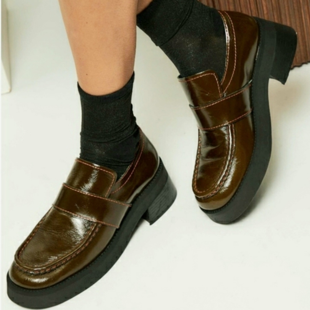E8 By Miista Lib Loafer In Khaki - Picture 1 of 11